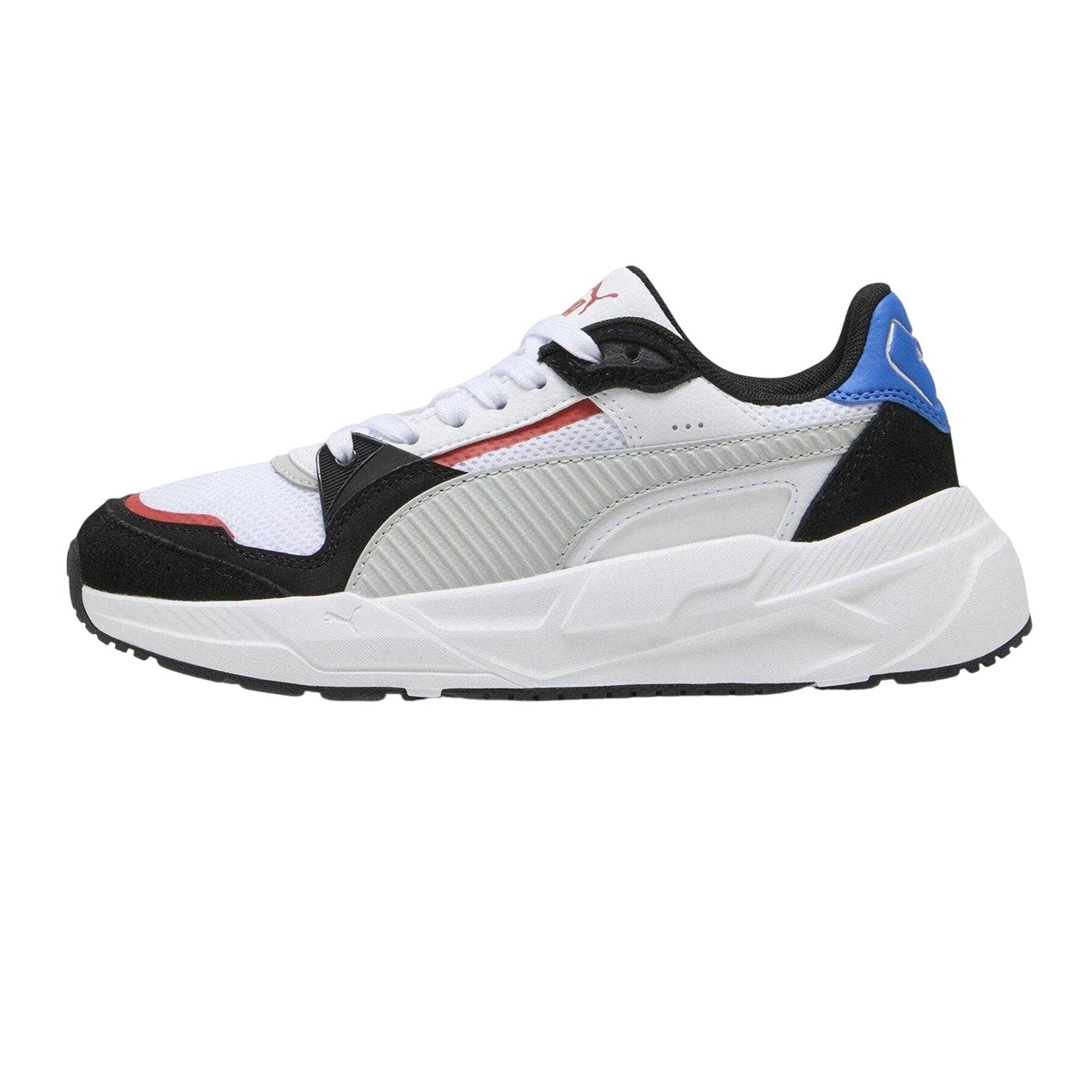 White-Grey - Side - Puma Childrens-Kids Trinity Trainers