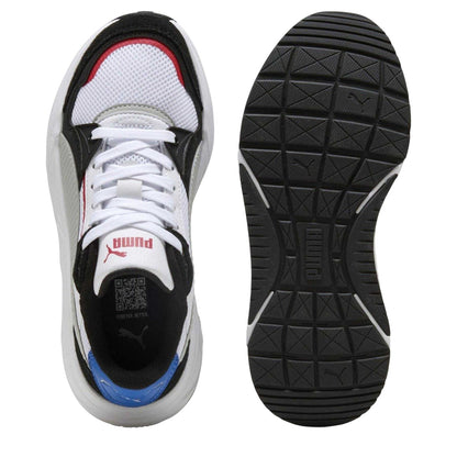 White-Grey - Pack Shot - Puma Childrens-Kids Trinity Trainers