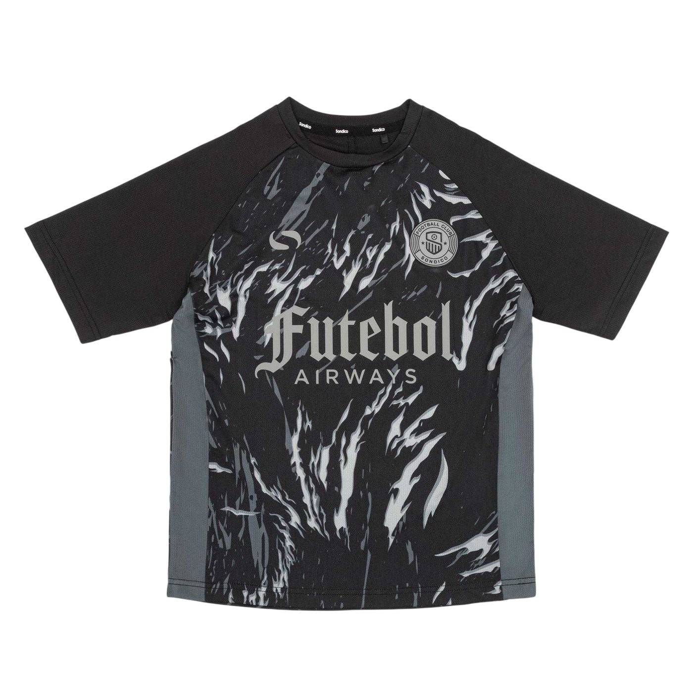 Black - Front - Sondico Childrens-Kids Football Jersey