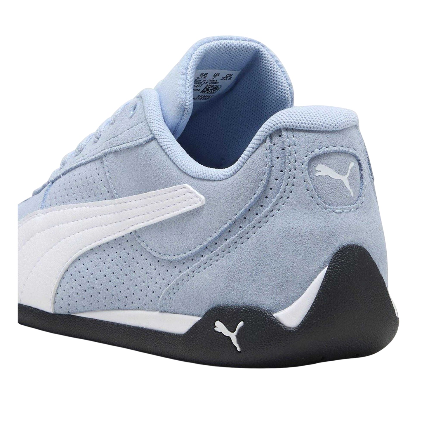 Blue-White - Back - Puma Womens-Ladies Replicatch Suede Trainers