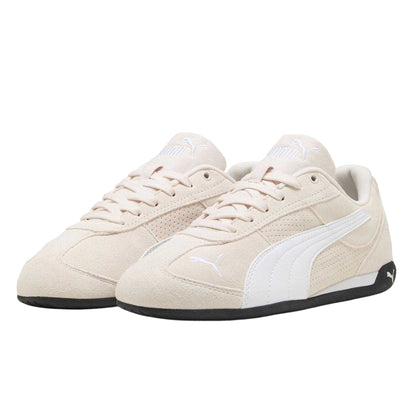 Pink-White - Front - Puma Womens-Ladies Replicatch Suede Trainers