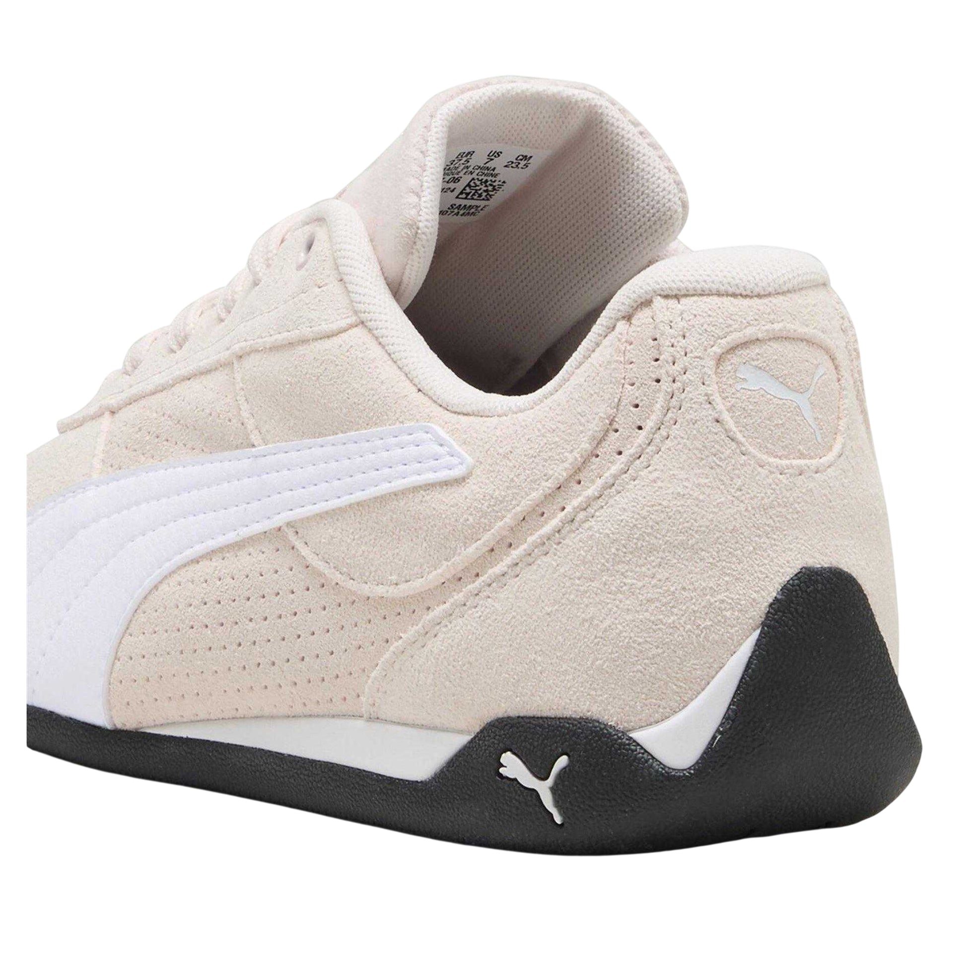 Pink-White - Back - Puma Womens-Ladies Replicatch Suede Trainers