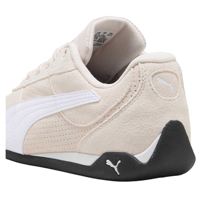 Pink-White - Back - Puma Womens-Ladies Replicatch Suede Trainers