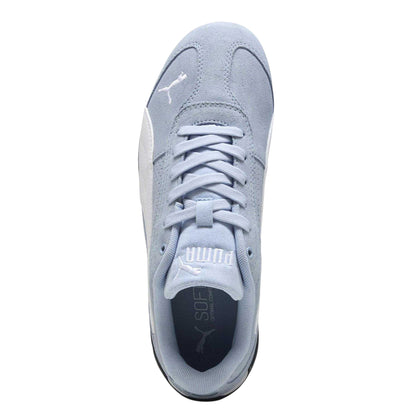 Blue-White - Pack Shot - Puma Womens-Ladies Replicatch Suede Trainers