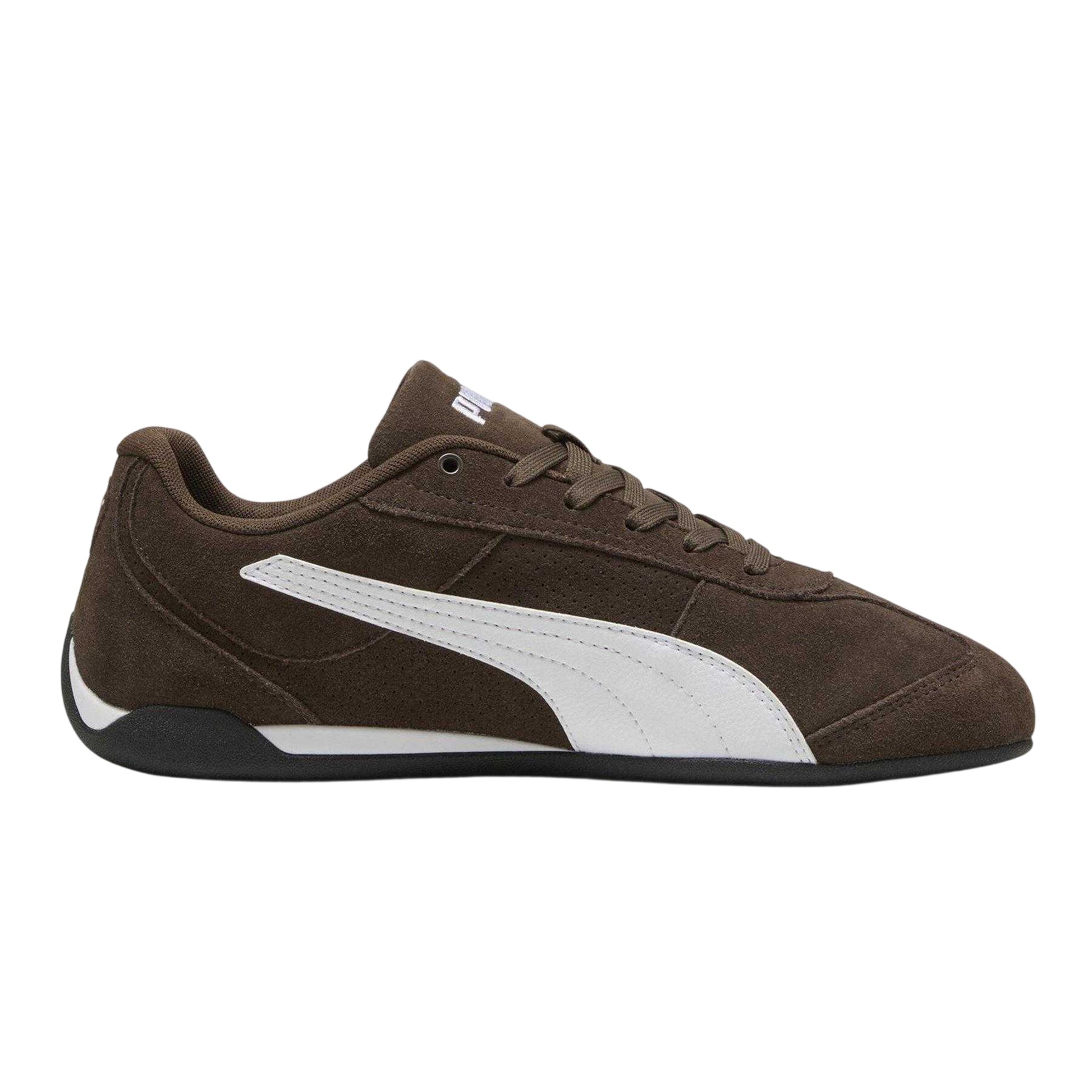 Brown-White - Lifestyle - Puma Womens-Ladies Replicatch Suede Trainers