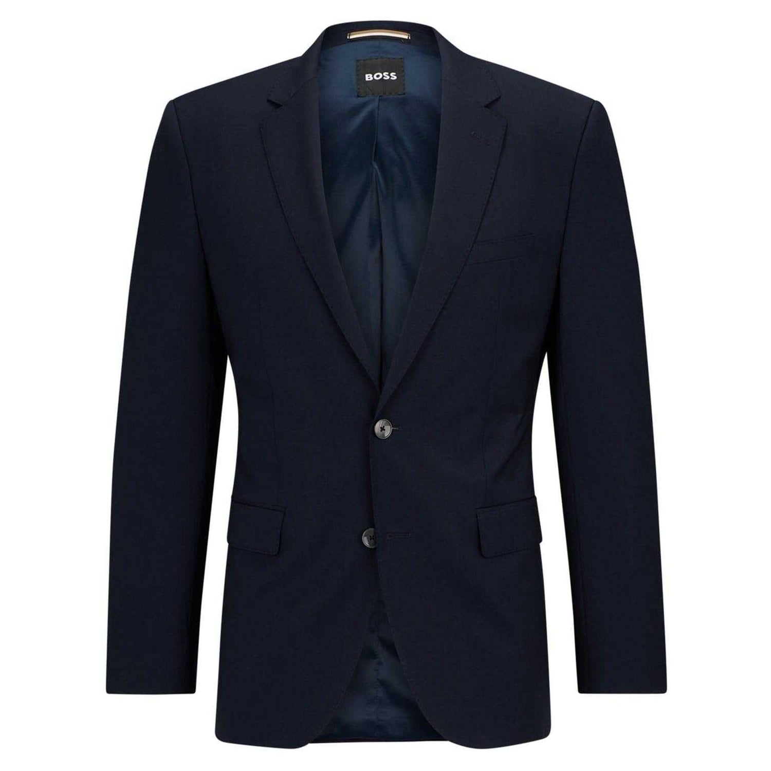 Dark Blue - Front - Boss Mens Jasper Suit Jacket