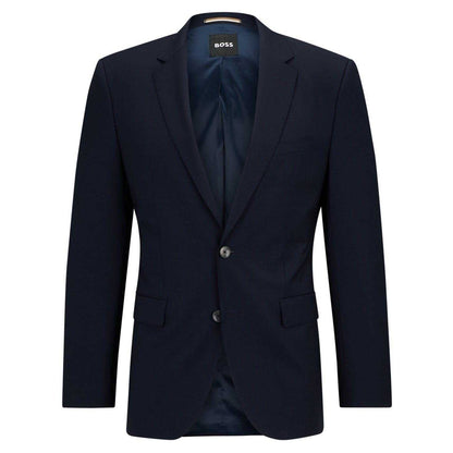 Dark Blue - Front - Boss Mens Jasper Suit Jacket