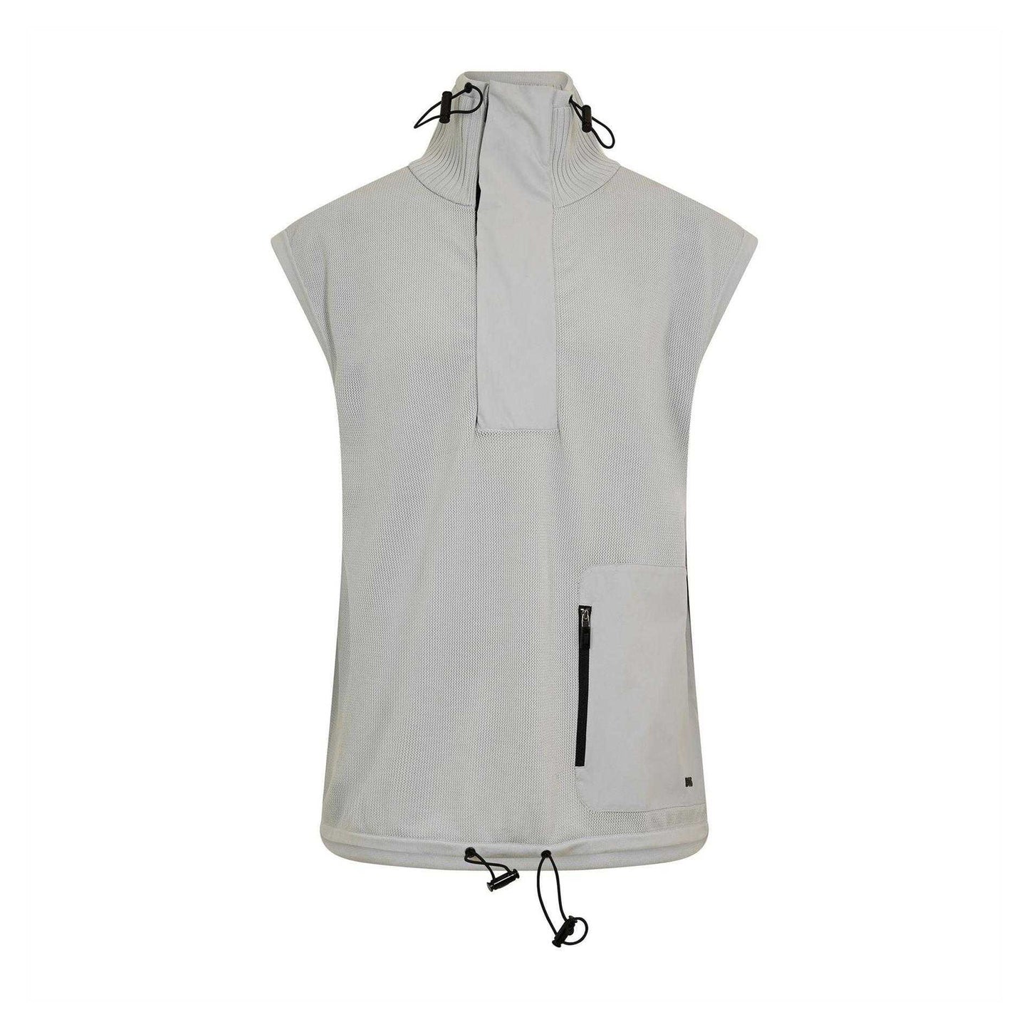 Pastel Grey - Front - Boss Mens Vayner Front Pocket Gilet
