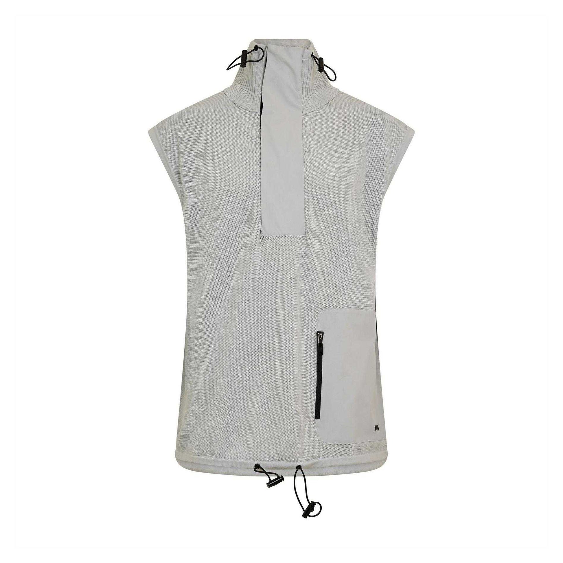 Pastel Grey - Front - Boss Mens Vayner Front Pocket Gilet