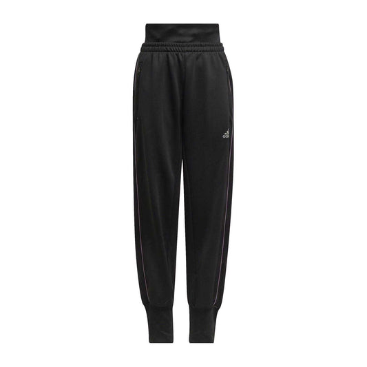 Black - Front - Adidas Girls Fleece Winter Joggers