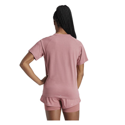 Crimson - Back - Adidas Womens-Ladies Own The Run T-Shirt