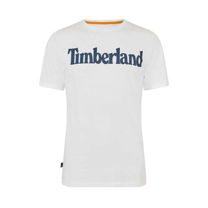 White - Front - Timberland Mens Kennebec River Cotton T-Shirt