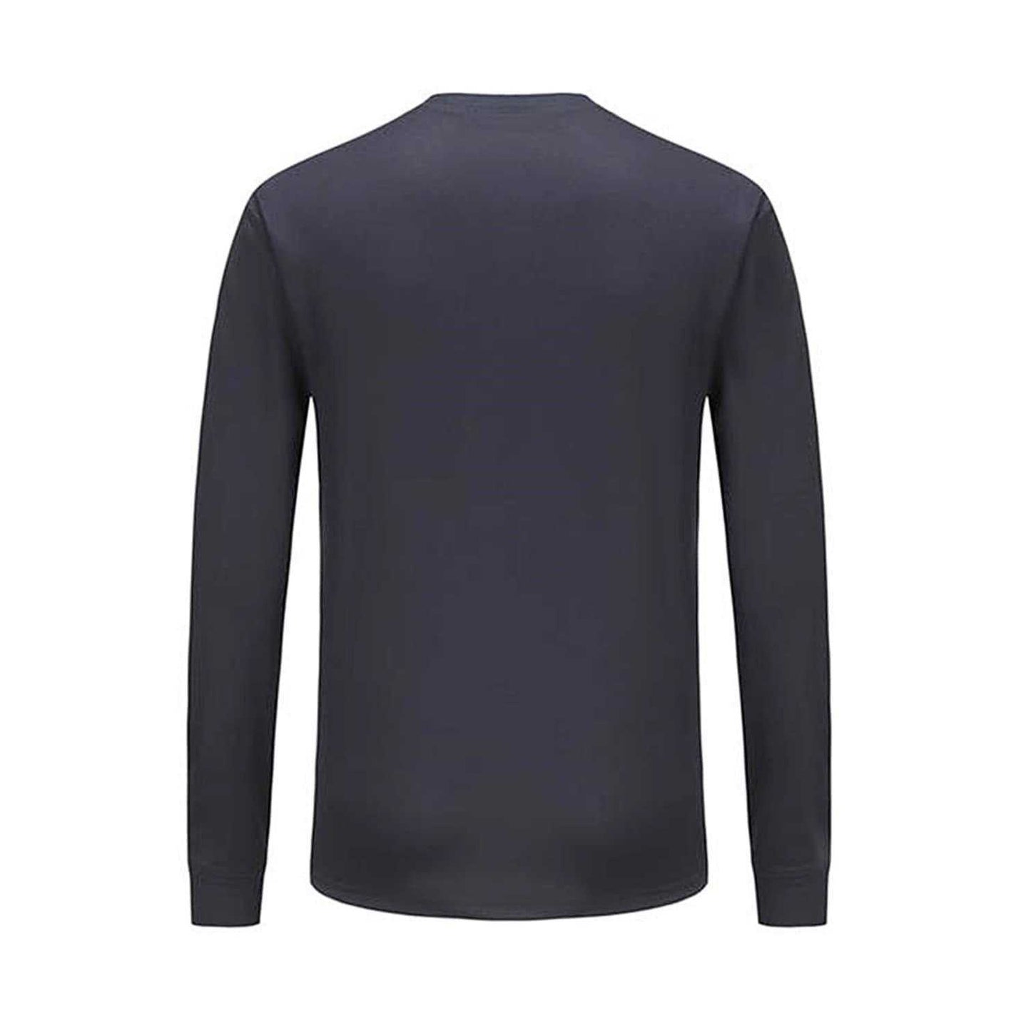 Navy - Back - Campri Childrens-Kids Thermal Base Layer Top