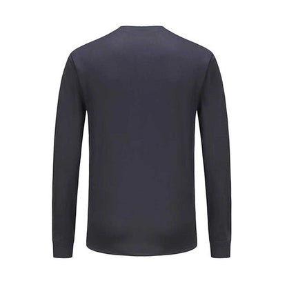 Navy - Back - Campri Childrens-Kids Thermal Base Layer Top