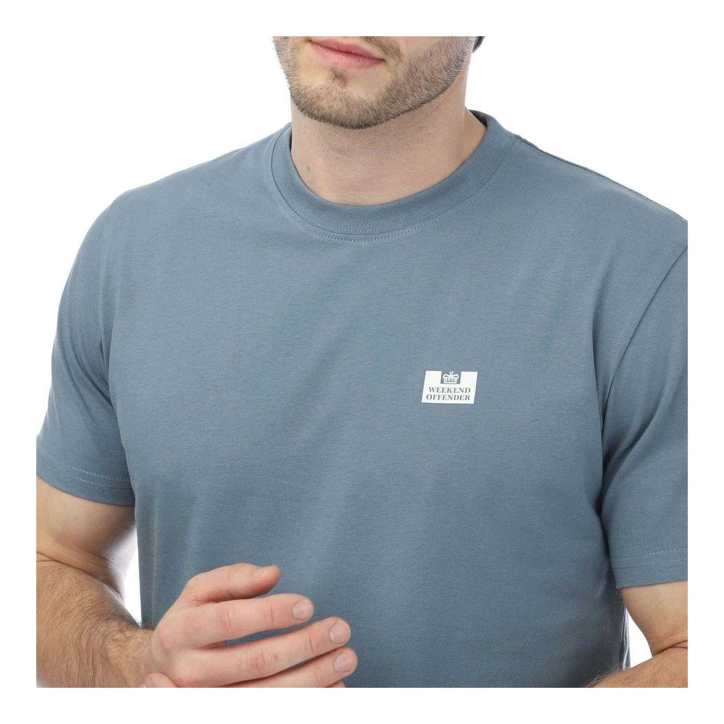 Blue - Side - Weekend Offender Mens Bridgetown T-Shirt