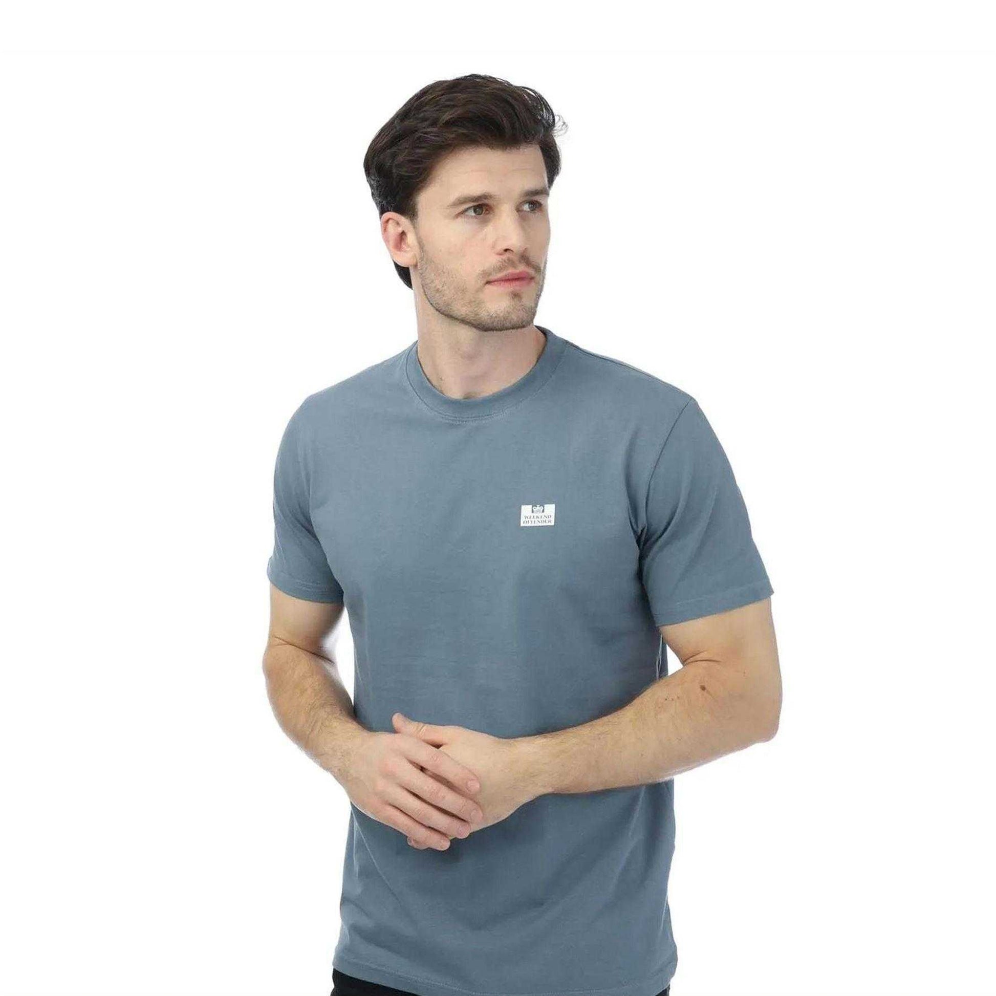 Blue - Front - Weekend Offender Mens Bridgetown T-Shirt