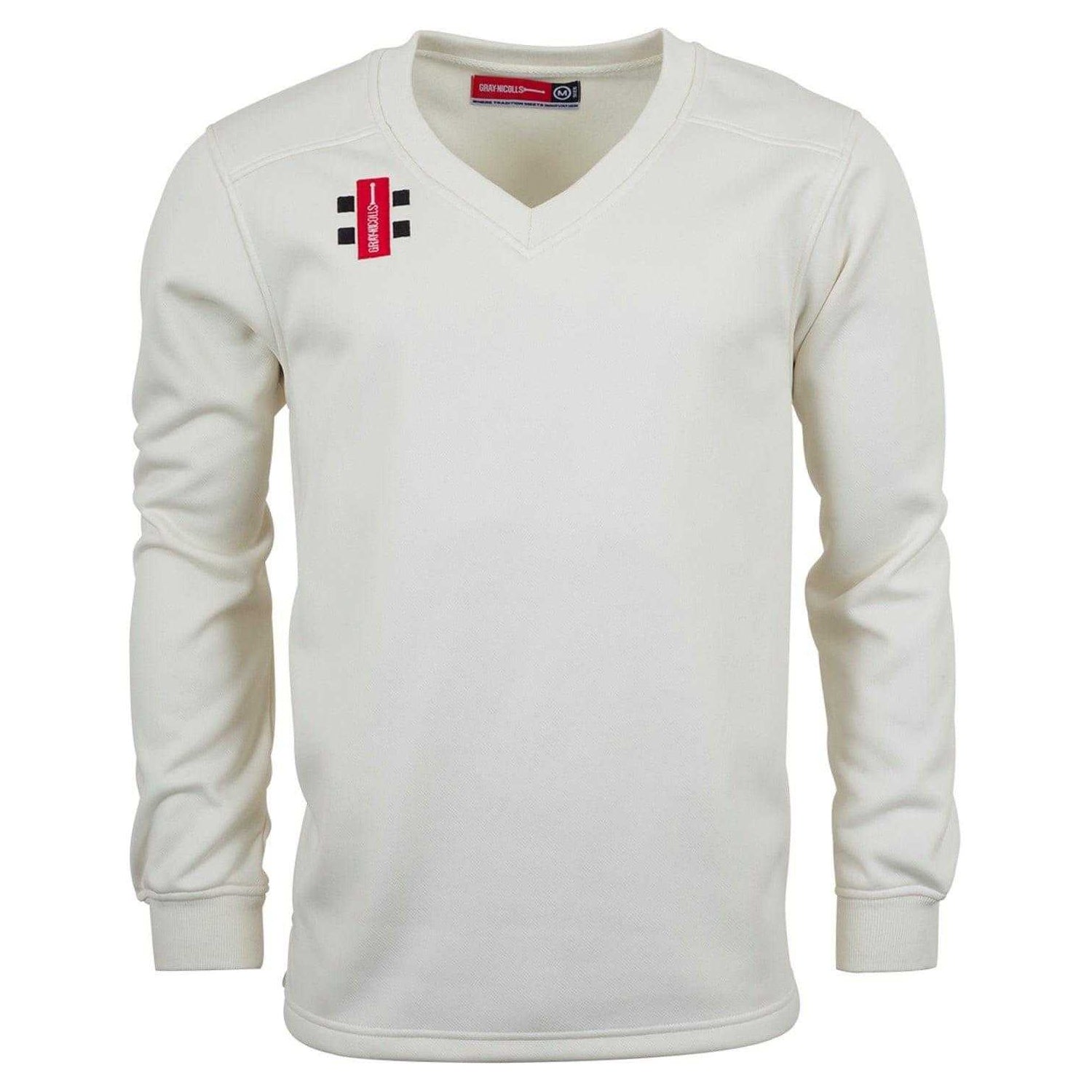 Cream - Front - Gray-Nicolls Unisex Adult Embroidered Logo Jumper