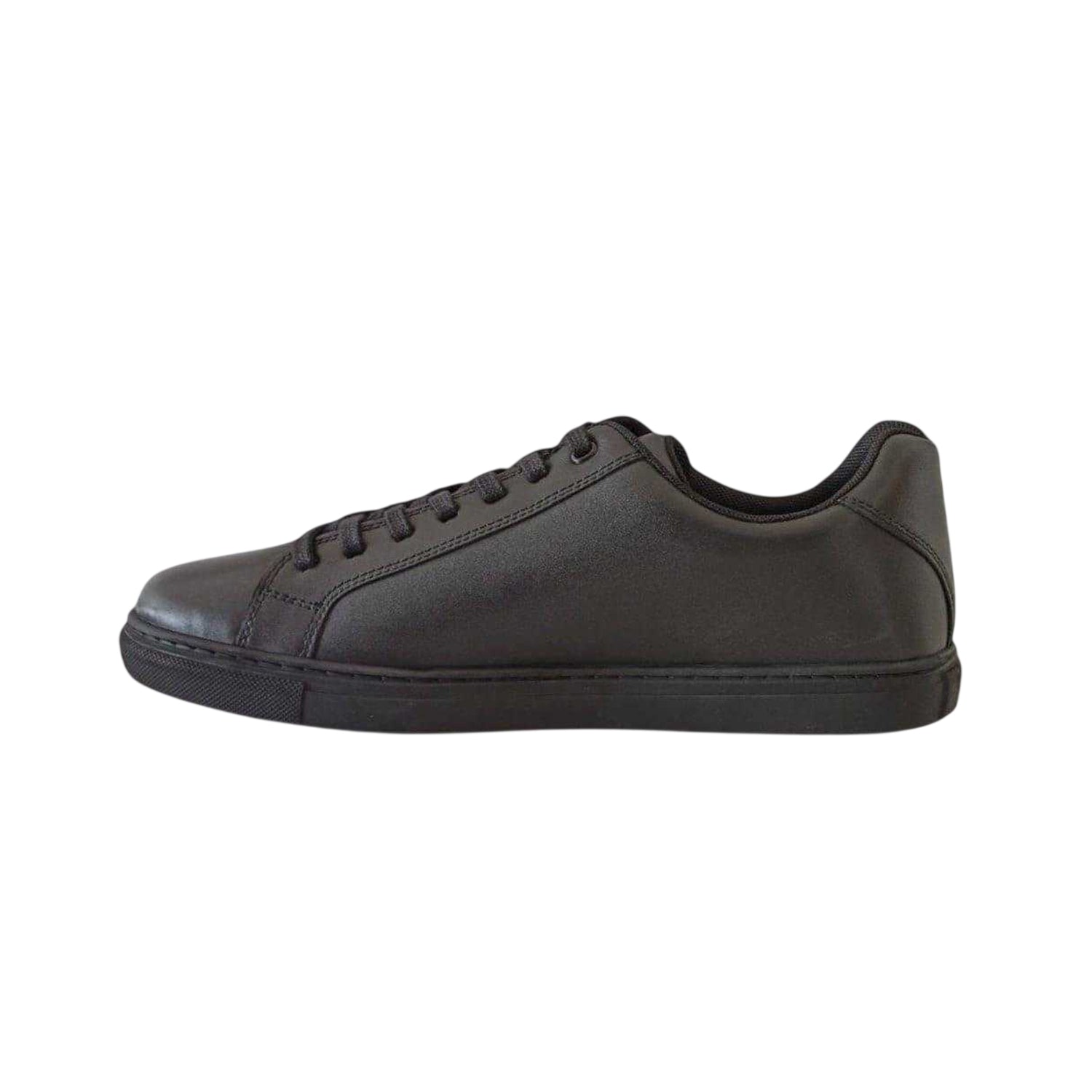 Black - Side - Pretty Green Mens Latham Leather Shoes