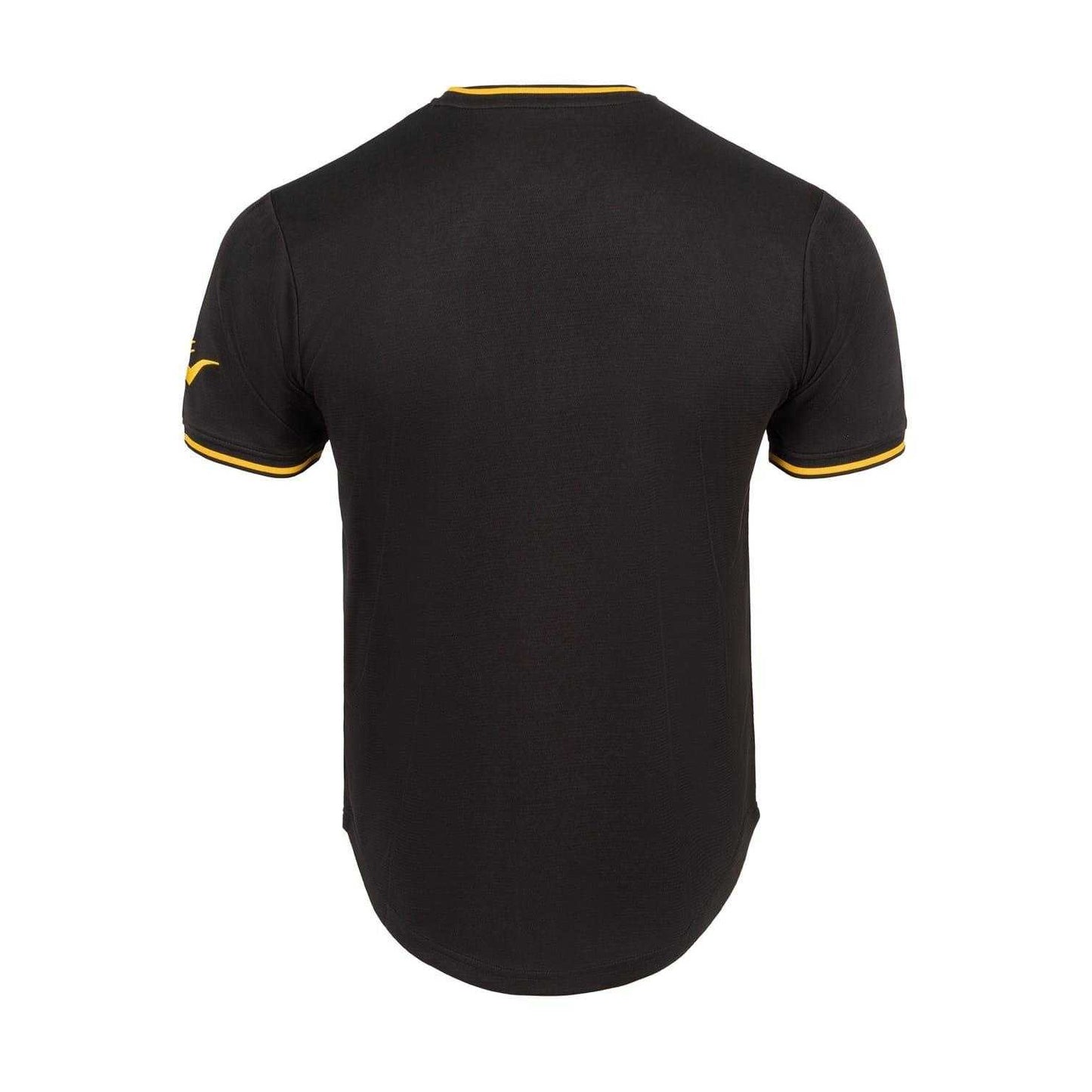Black - Back - Everlast Mens American Football Jersey