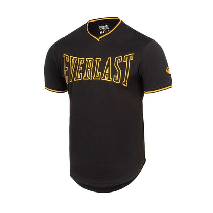 Black - Side - Everlast Mens American Football Jersey