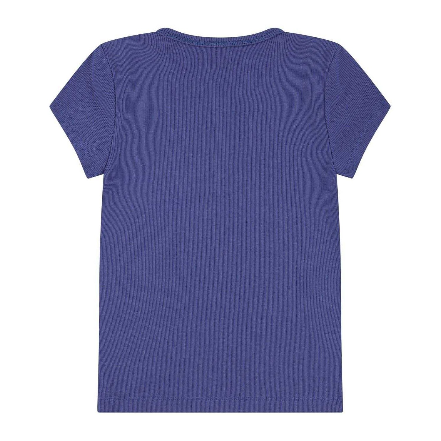 Blue - Back - Abercrombie & Fitch Childrens-Kids Rib Knit T-Shirt