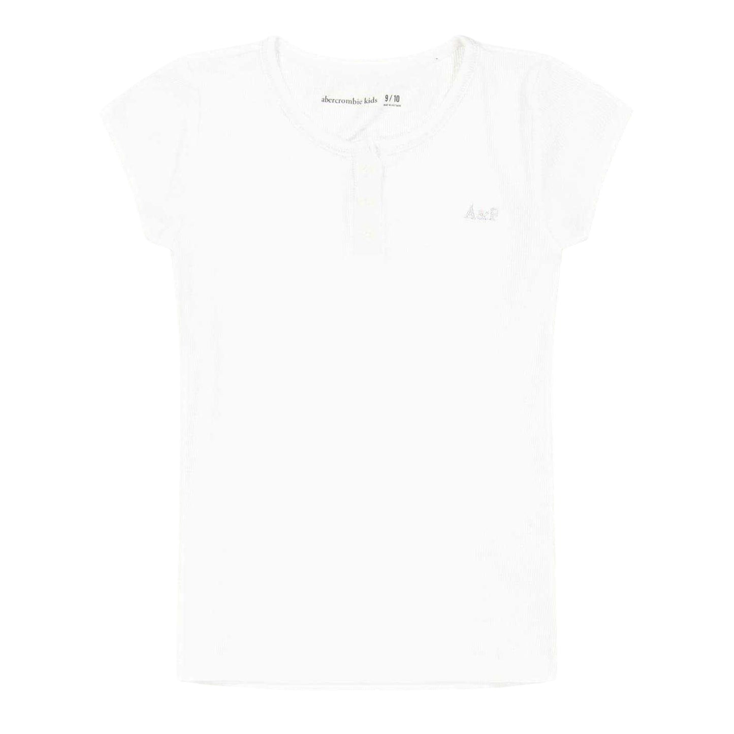 White - Front - Abercrombie & Fitch Childrens-Kids Rib Knit T-Shirt