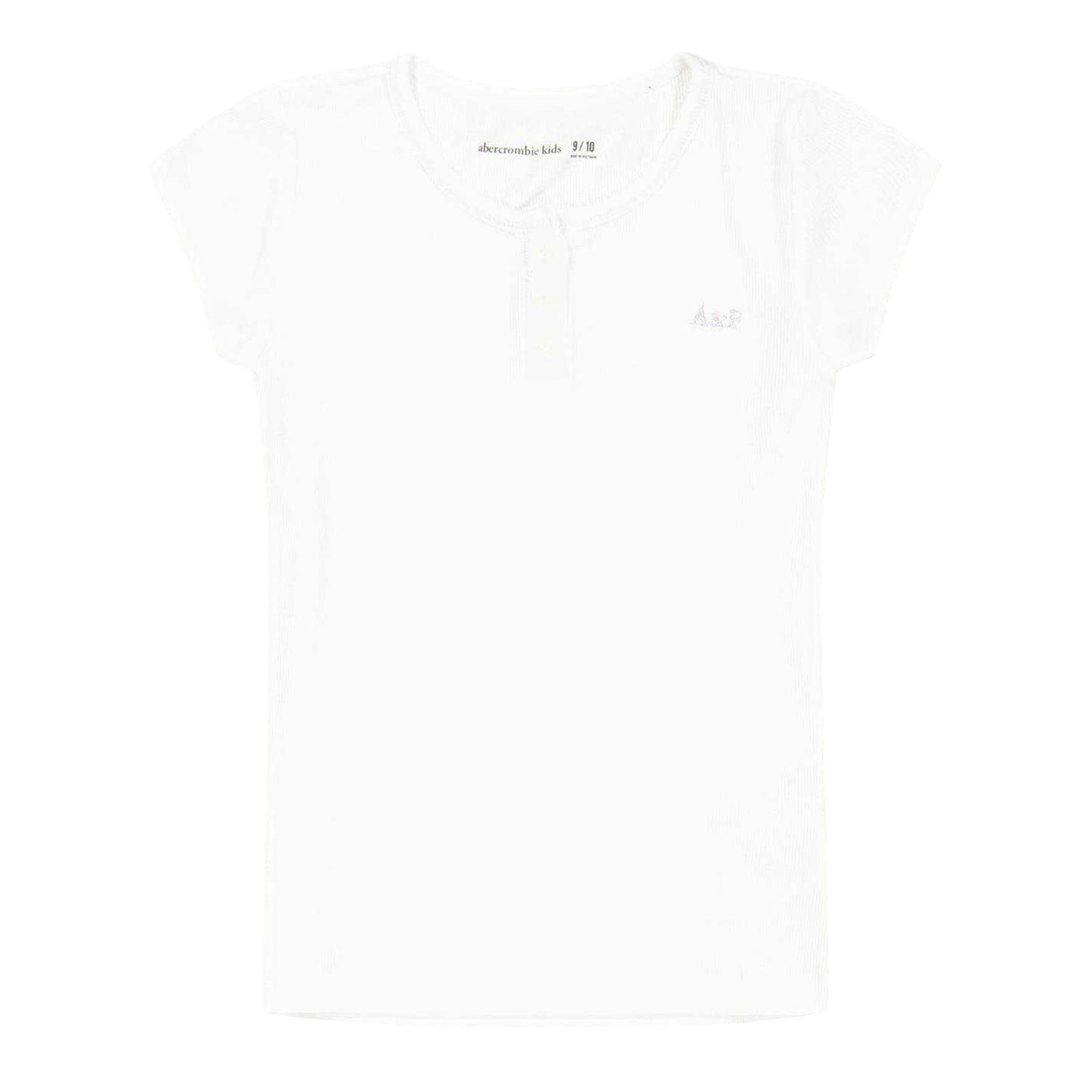White - Front - Abercrombie & Fitch Childrens-Kids Rib Knit T-Shirt