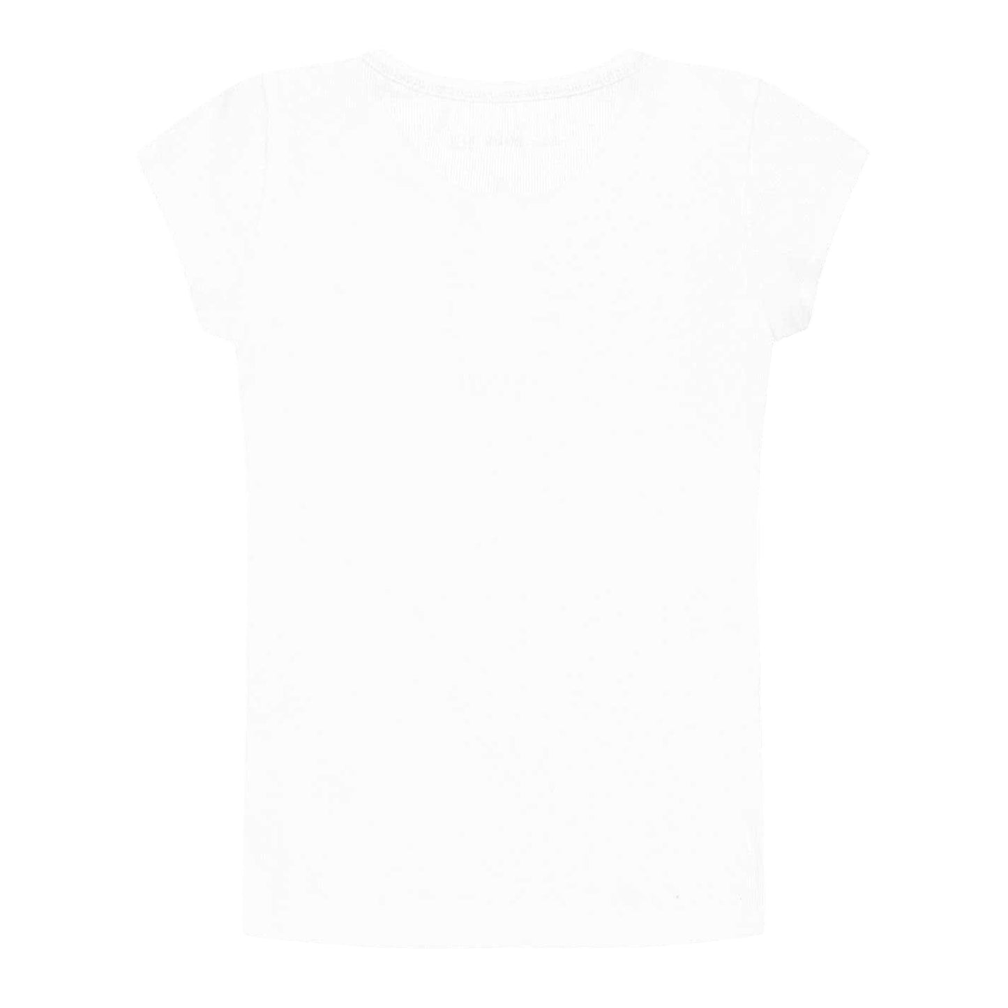 White - Back - Abercrombie & Fitch Childrens-Kids Rib Knit T-Shirt