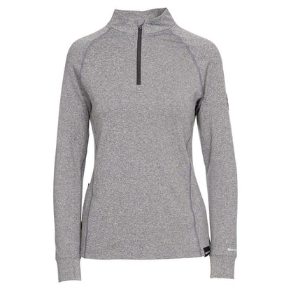 Grey Marl - Front - DLX Womens-Ladies Workout T-Shirt
