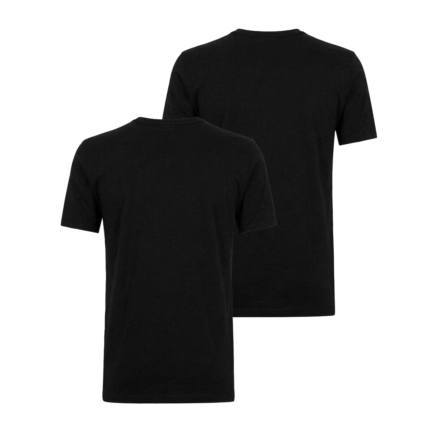 Black - Back - Boss Mens Comfort Cotton Relaxed Fit Short-Sleeved T-Shirt (Pack of 2)