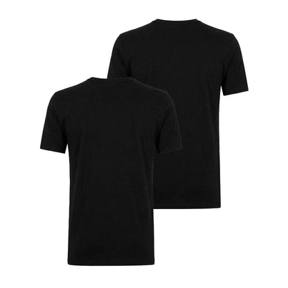 Black - Back - Boss Mens Comfort Cotton Relaxed Fit Short-Sleeved T-Shirt (Pack of 2)