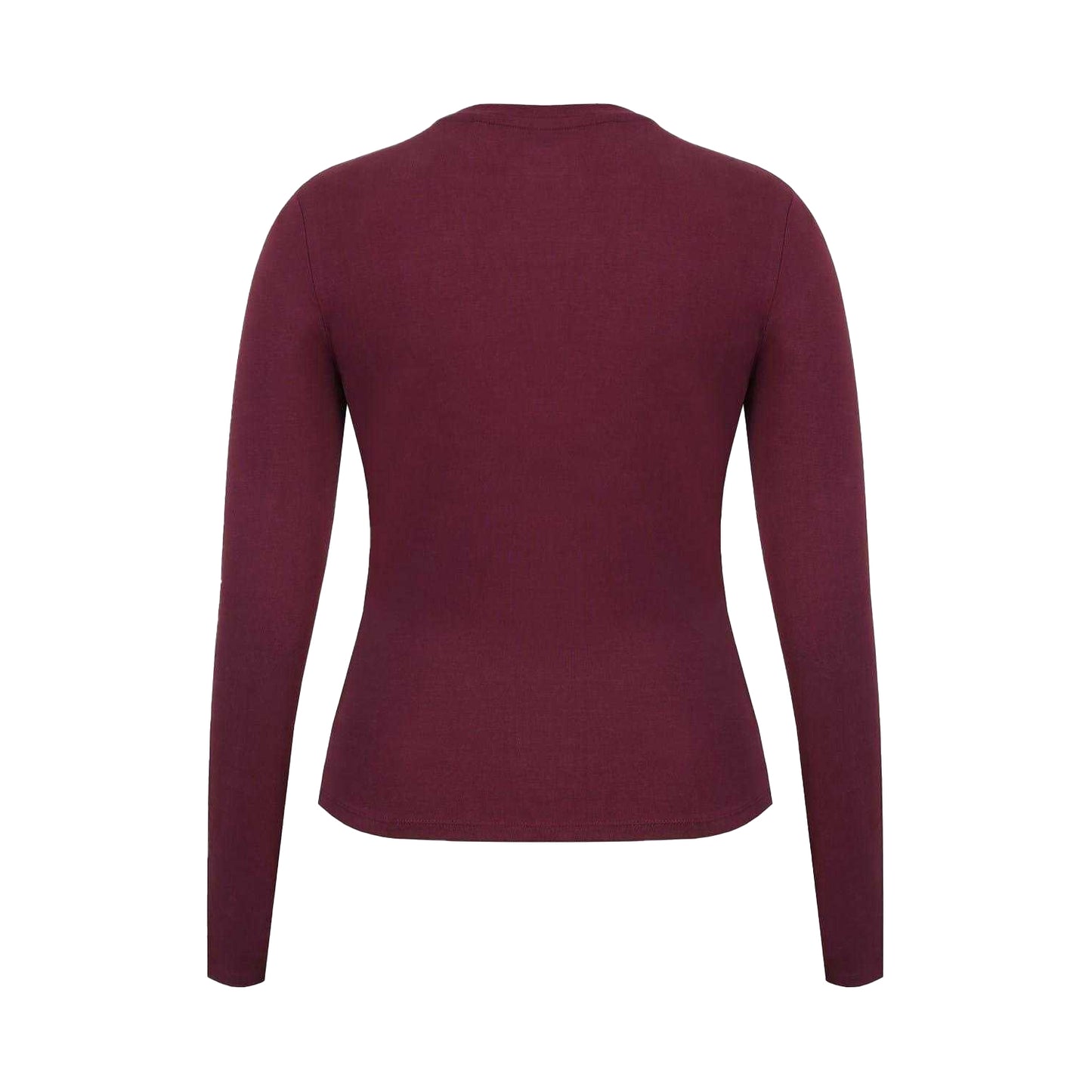 Burgundy - Back - Slazenger Womens-Ladies Slim Long-Sleeved T-Shirt