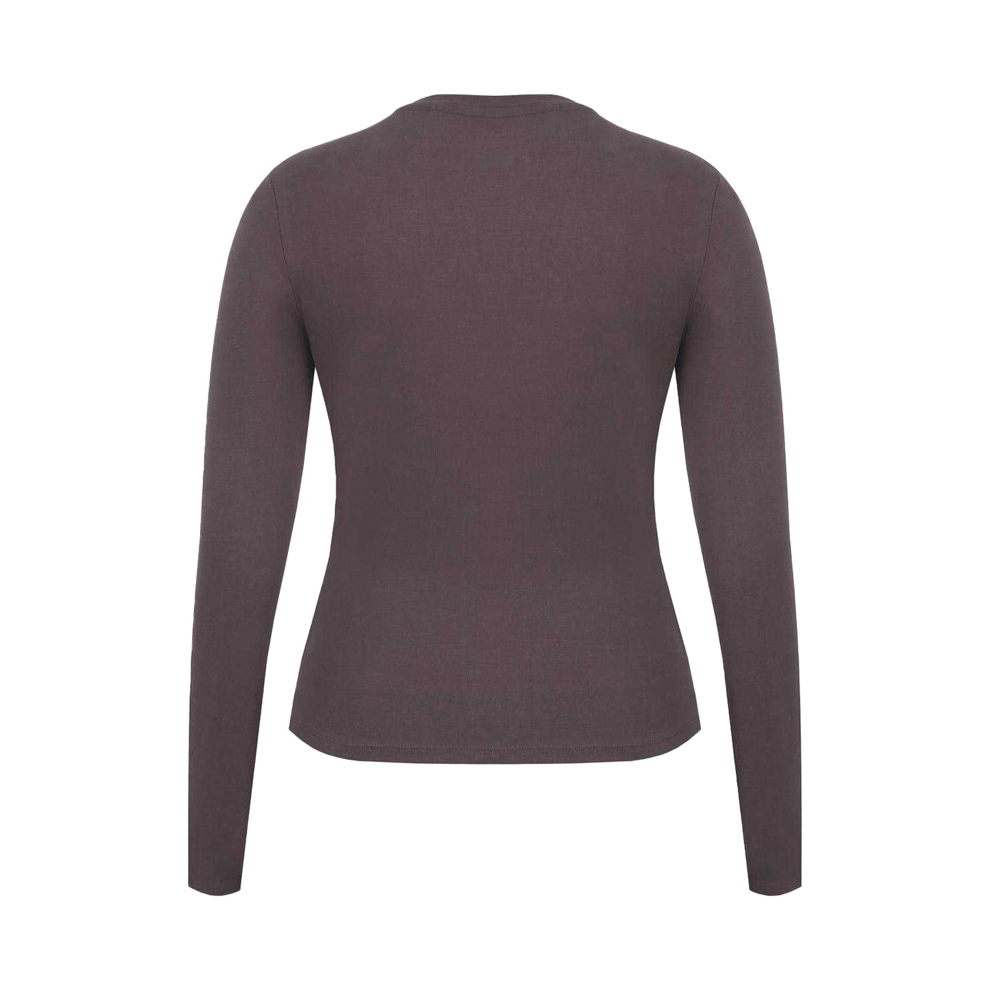 Chocolate - Back - Slazenger Womens-Ladies Slim Long-Sleeved T-Shirt