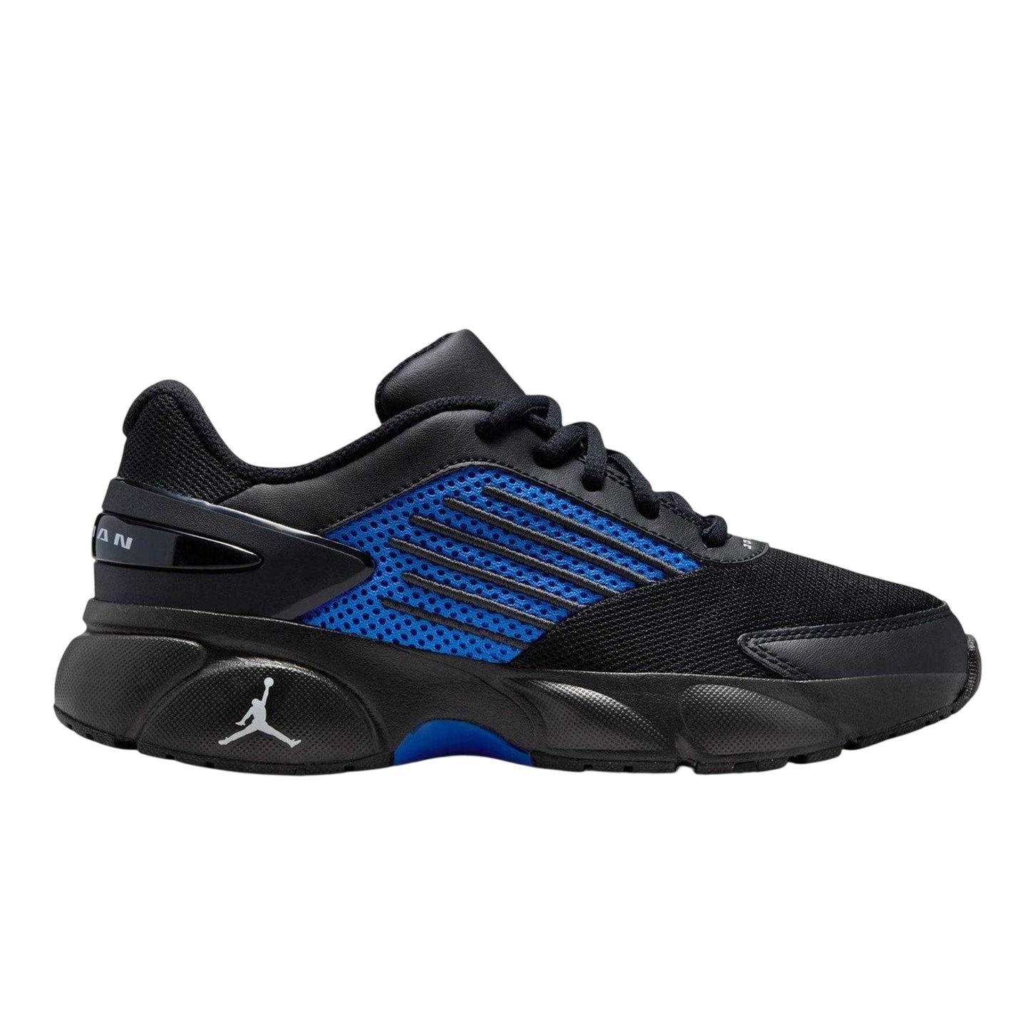 Black-Royal Blue - Lifestyle - Jump Childrens-Kids Air Jordan Basketball Shoes