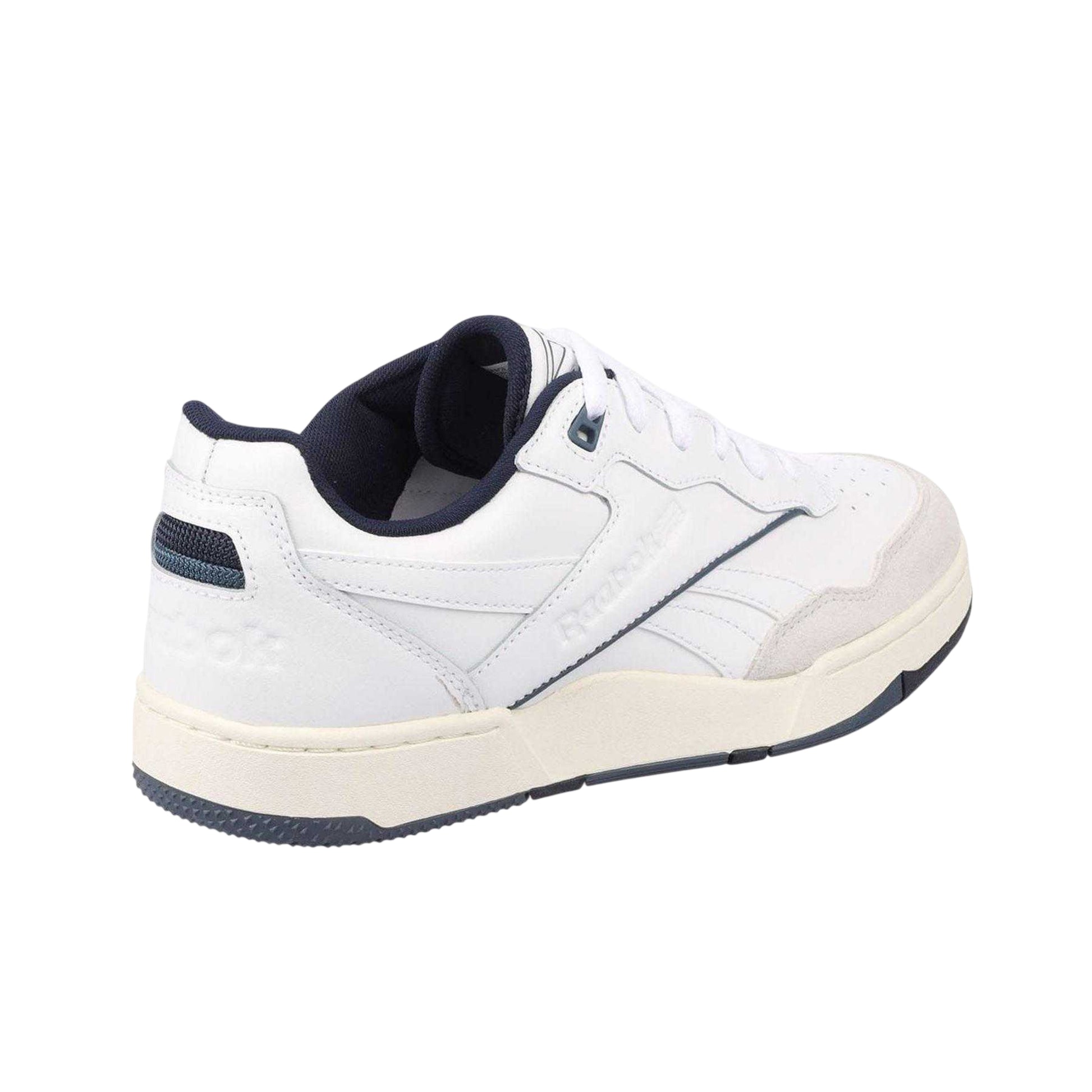 White-Navy - Back - Reebok Mens BB 4000 II Leather Trainers
