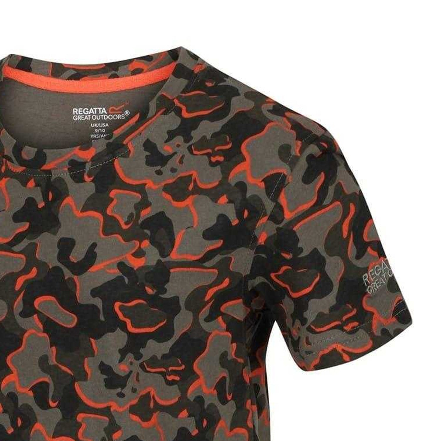 Grape Leaf Camo - Back - Regatta Childrens-Kids T-Shirt