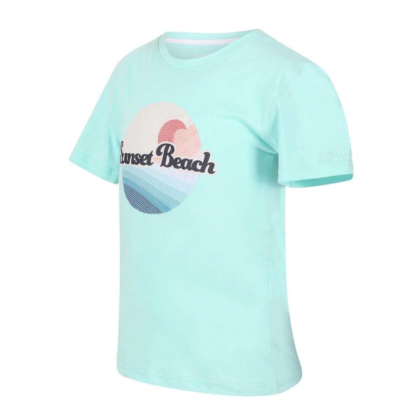 Aruba Blue - Front - Regatta Childrens-Kids Beach T-Shirt