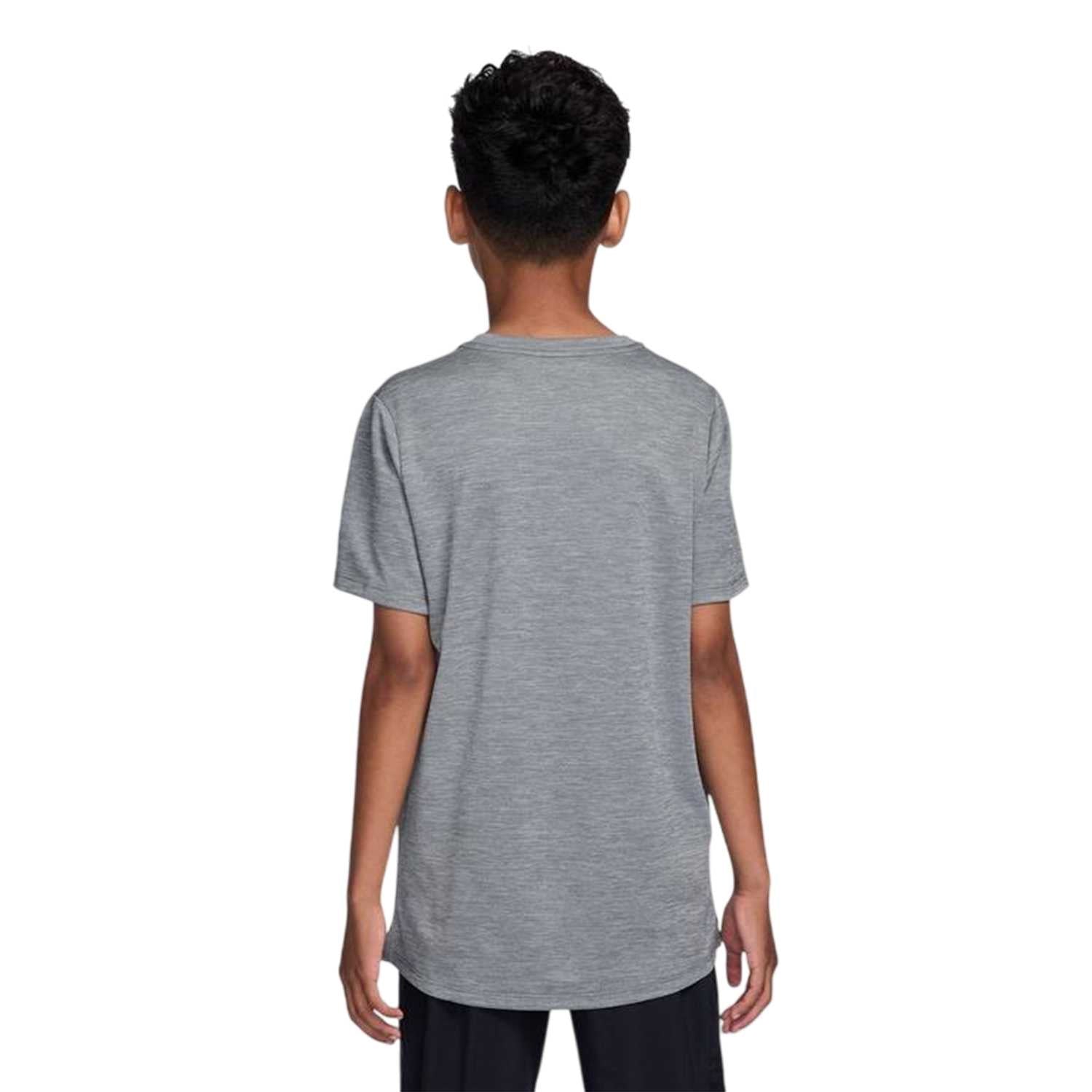 Smoke Grey - Back - Nike Boys Miler Dri-FIT Training Top