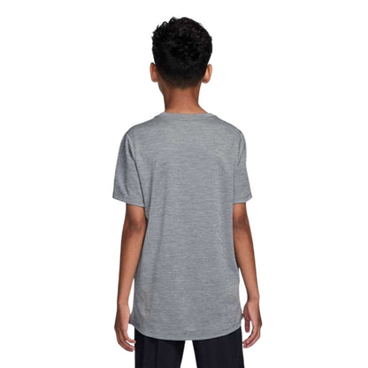 Smoke Grey - Back - Nike Boys Miler Dri-FIT Training Top