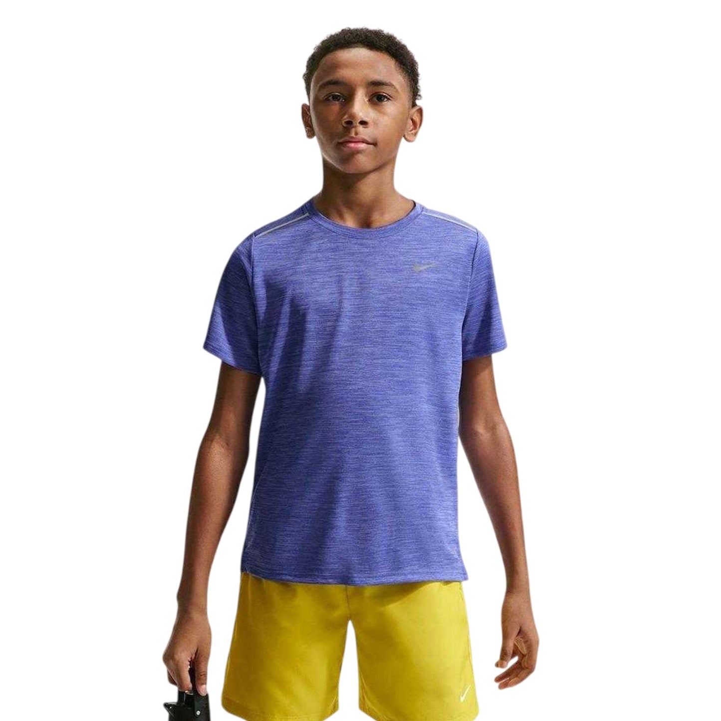 Lapis Blue - Front - Nike Boys Miler Dri-FIT Training Top
