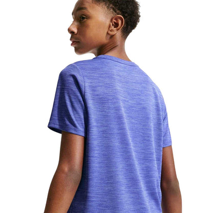 Lapis Blue - Side - Nike Boys Miler Dri-FIT Training Top
