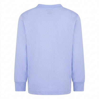 Blue - Back - Nike Childrens-Kids Just Do It Jersey Knit Long-Sleeved T-Shirt