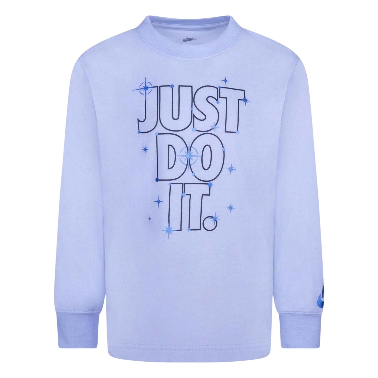 Blue - Front - Nike Childrens-Kids Just Do It Jersey Knit Long-Sleeved T-Shirt