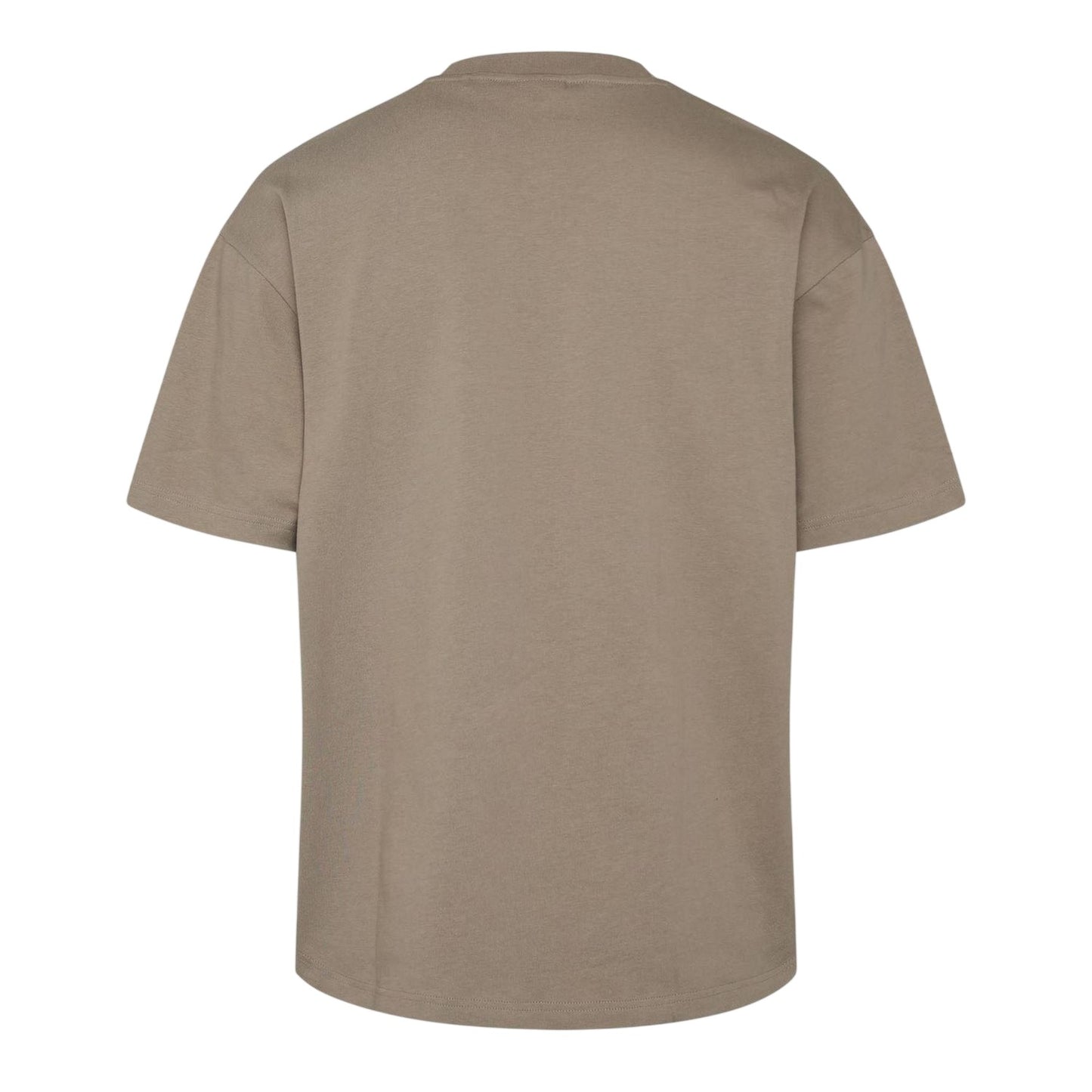 Brown - Back - Hugo Mens Dinkee Logo Oversized T-Shirt