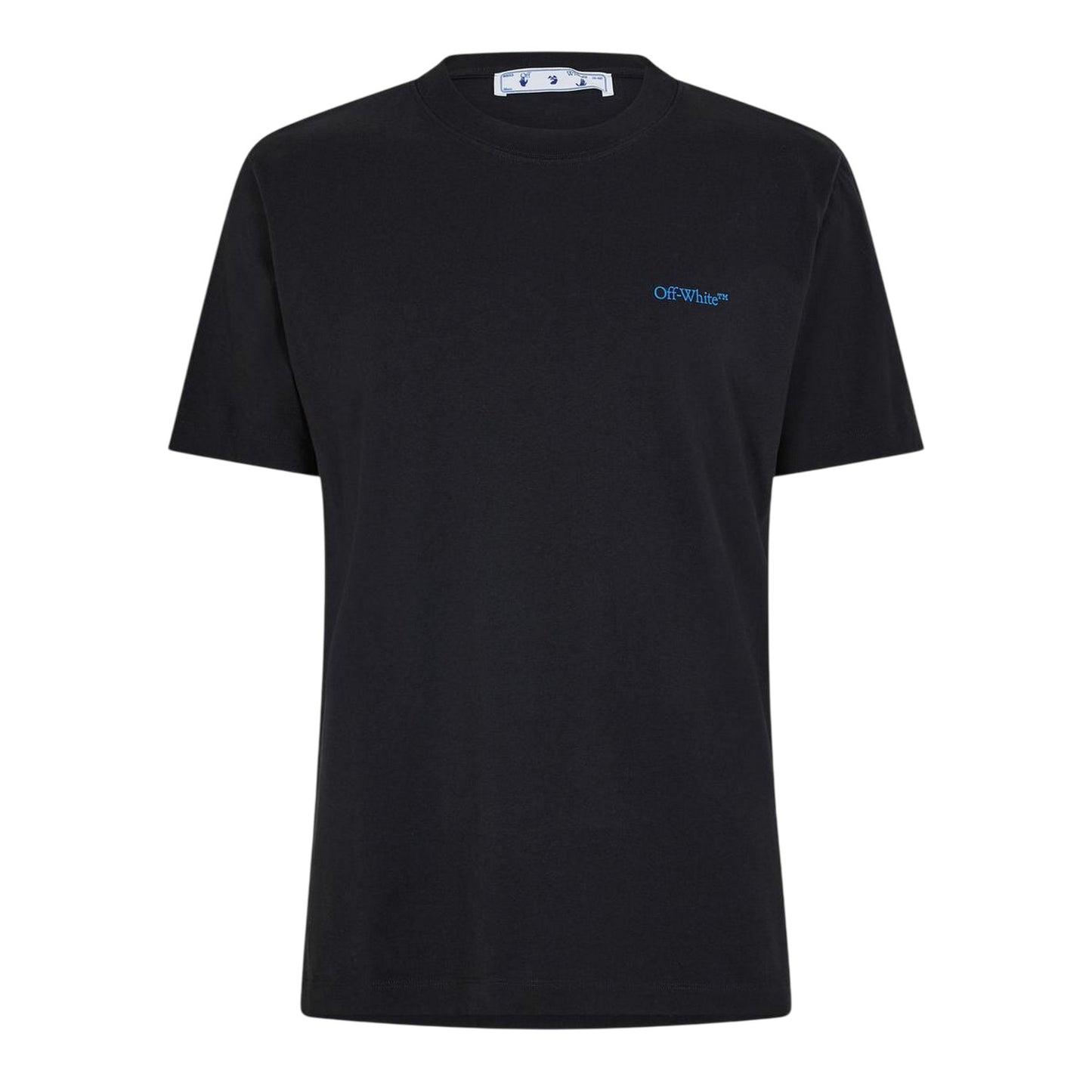 Black-Blue - Front - Off White Mens Cotton Regular T-Shirt