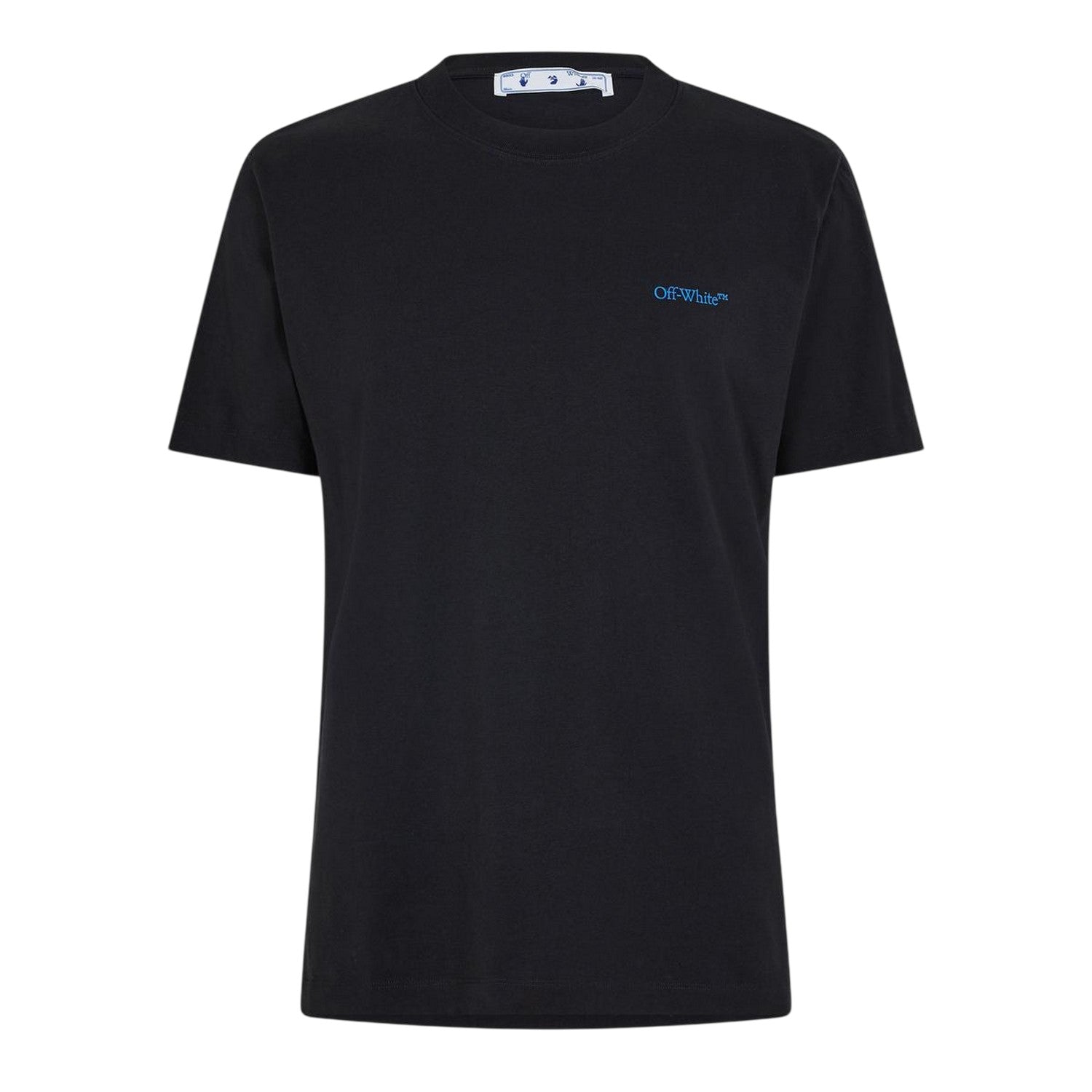 Black-Blue - Front - Off White Mens Cotton Regular T-Shirt