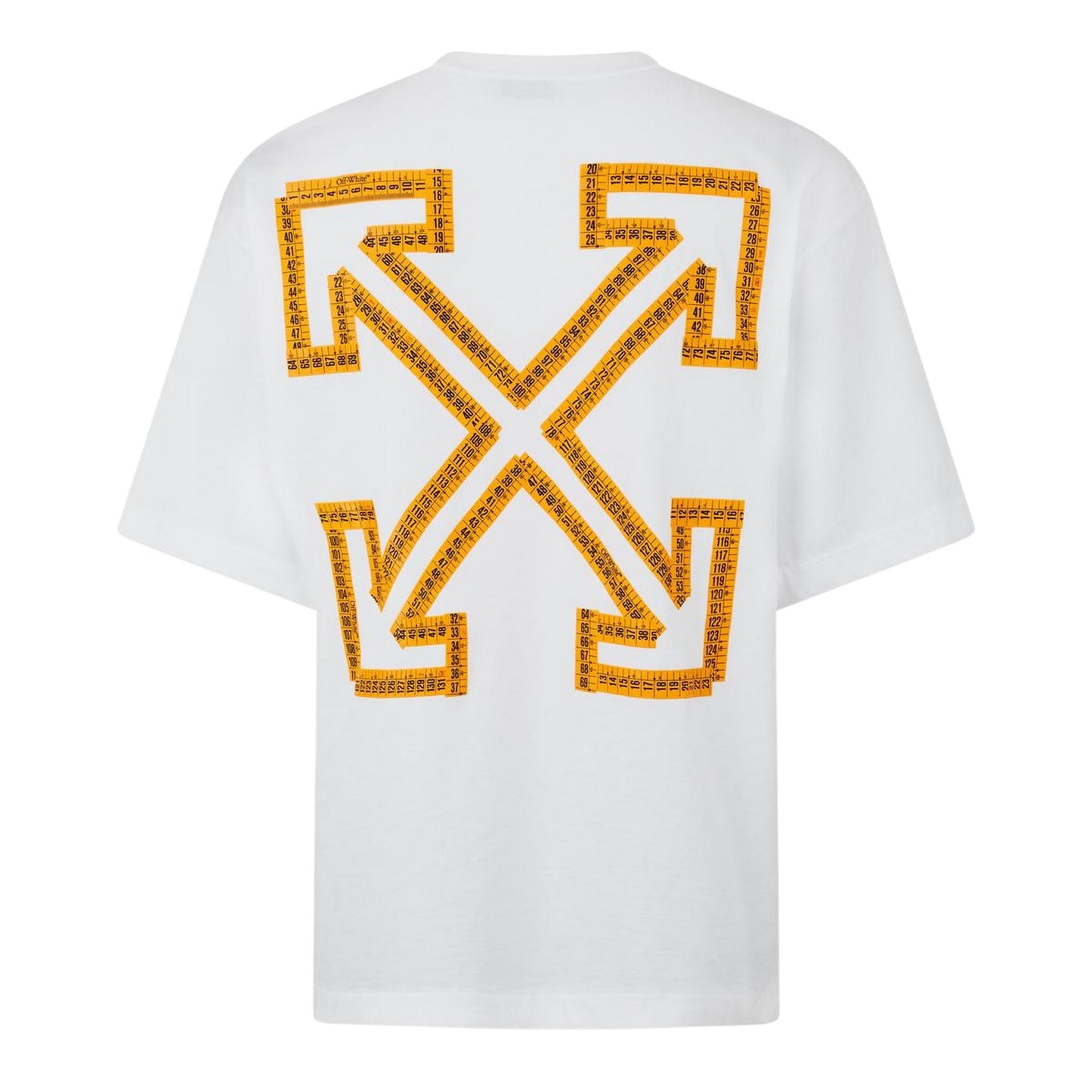 White-Citrus - Back - Off White Unisex Adult Arrow Cotton Skater T-Shirt