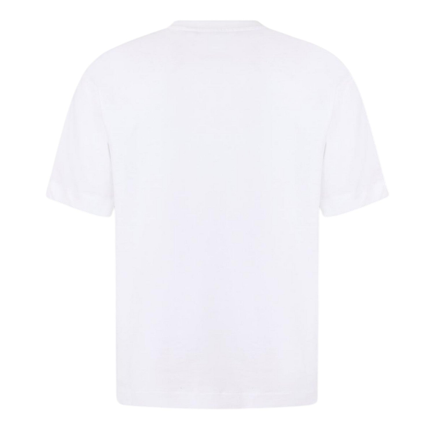 White-True Blue - Back - Off White Unisex Adult Striped Cotton Regular T-Shirt