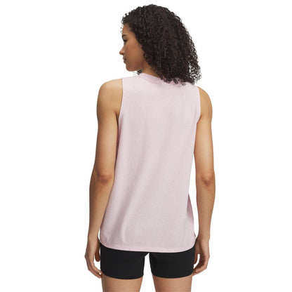 Light Pink - Back - Under Armour Womens-Ladies Rival Racerback Tank Top