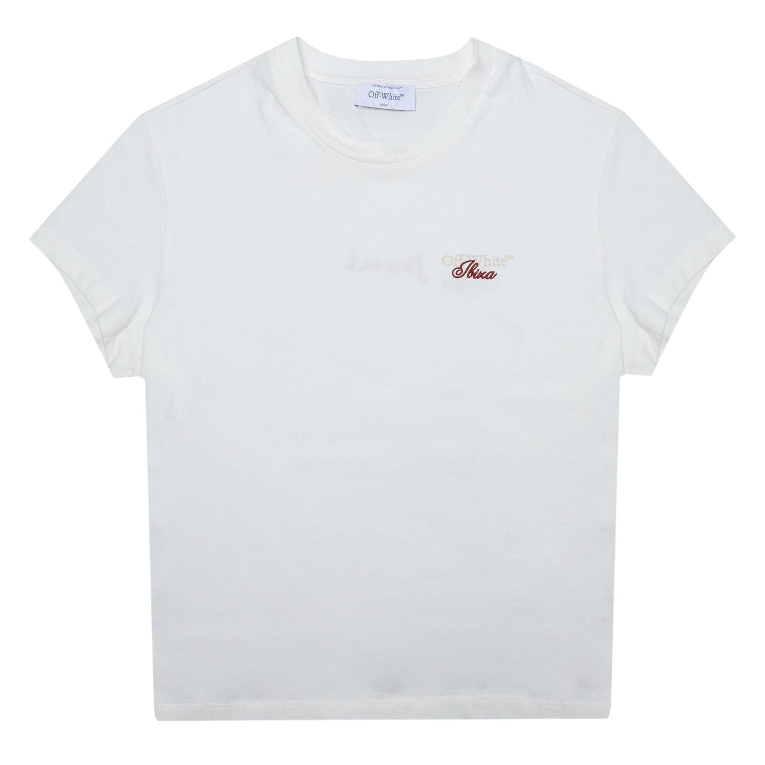 White-beige - Front - Off White Unisex Adult Jondal Back Print Regular T-Shirt